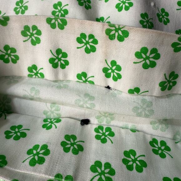 Vtg Cinderella Shamrock Green Blouse White Wide Leg Pants Girls Small Outfit Set - Picture 8 of 10